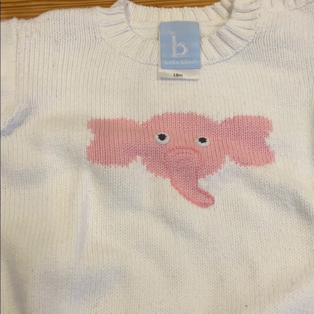Bella Bliss Cozy Elephant Sweater